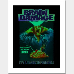 Brain Damage,Classic Horror (Version 3) Posters and Art